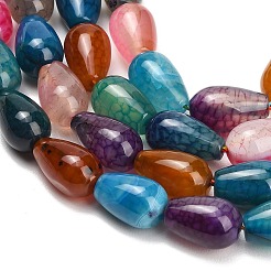 Natural Dragon Veins Agate Beads Strands&nbsp;GG-L001-C01-01