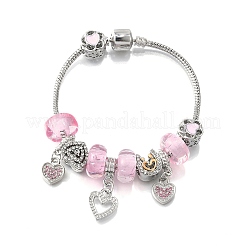 Alloy Enamel European Beads Charm Bracelets&nbsp;BJEW-F495-14P