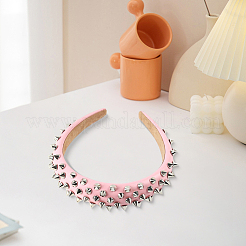 1Pc Imitation Leather Hair Bands for Women&nbsp;OHAR-CL0001-04A