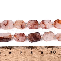 Natural Hematoid Quartz/Ferruginous Quartz Beads Strands&nbsp;G-T138-26A-04