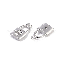 Brass Micro Pave Clear Cubic Zirconia Pendants&nbsp;KK-K351-36P