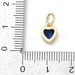 Brass Micro Pave Cubic Zirconia Pendants&nbsp;LS-KK-H204-01KCG-01