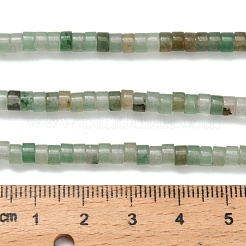 Natural Green Aventurine Beads Strands&nbsp;G-Z110-A10-2x4mm-01B