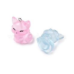 Cute Transparent Resin Pendants&nbsp;RESI-S020-03P