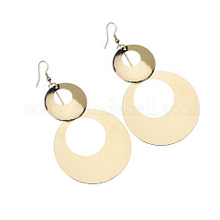 Flat Round Alloy Dangle Earrings&nbsp;FS-WG78CBA-01