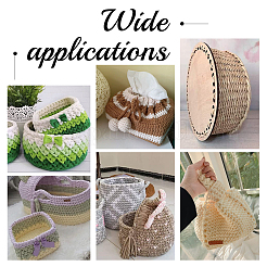 2Pcs Pentagon Wooden Basket Bottoms&nbsp;WOOD-PH0001-84