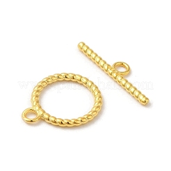 Rack Plating 925 Sterling Silver Toggle Clasps&nbsp;STER-G038-02G