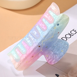 Starry Sky Pattern Cellulose Acetate Claw Hair Clips&nbsp;PW-WGE0265-01