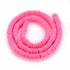 Handmade Polymer Clay Bead Strands&nbsp;CLAY-T002-6mm-48