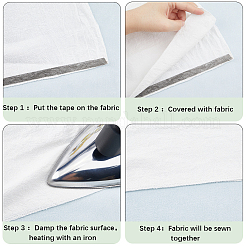 2 Roll Non-woven Fabrics Polyamide Double-sided Hot Melt Adhesive Film&nbsp;DIY-GF0007-98B