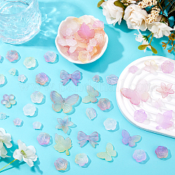 10Sets 200G Transparent Acrylic Frosted Beads&nbsp;FACR-HS0001-02B