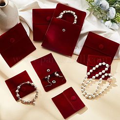 8Pcs 2 Style Square Velvet Jewelry Bags&nbsp;TP-FH0001-01B