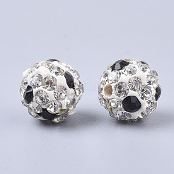 Polymer Clay Rhinestone Beads&nbsp;RB-S055-02