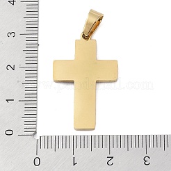 Ion Plating(IP) 304 Stainless Steel Enamel Rhinestone Pendants&nbsp;STAS-Q325-05K-G
