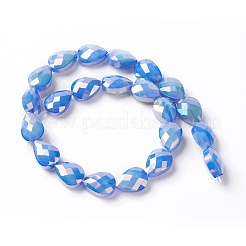 Electroplated Glass Beads Strands&nbsp;EGLA-J105A-M