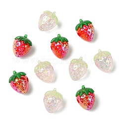 20Pcs 2 Colors Electroplate Opaque Acrylic Pendants&nbsp;PACR-CJ0001-43