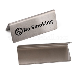 Stainless Steel No Smoking Sign Plate&nbsp;STAS-GA0001-14