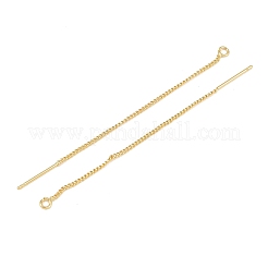 Brass Stud Earring Findings&nbsp;KK-H536-07G