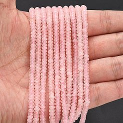 Natural Rose Quartz Beads Strands&nbsp;G-L635-A07-4x2mm