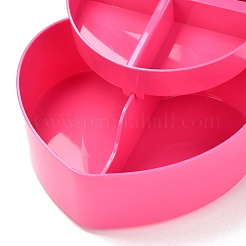 Heart Plastic Jewelry Boxes&nbsp;OBOX-F006-09D