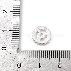 Rack Plating Brass Clear Cubic Zirconia Spacer Beads&nbsp;KK-L236-07S