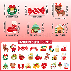 Christmas Opaque Resin Decoden Cabochons&nbsp;RESI-SP0001-03