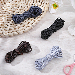 4Pcs 4 Colors Braided Round Waxed Polyester Cords&nbsp;YC-CL0001-04