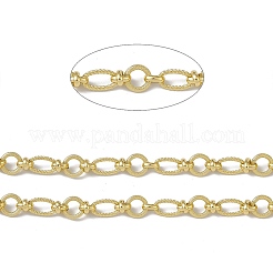 Brass Oval & Ring & Kont Link Chains&nbsp;CHC-P010-22G