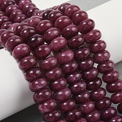 Dyed Natural White Jade Beads Strands&nbsp;X-G-G107-A19-01