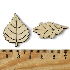 100Pcs Wood Cabochons&nbsp;WOOD-G020-06
