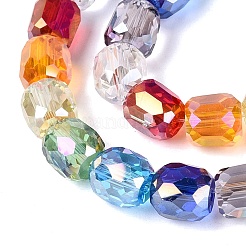 Electroplate Transparent Glass Beads Strands&nbsp;EGLA-N022-13A-B01