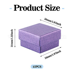 12Pcs Paper Packing Ring Boxes&nbsp;CON-TA0001-42A