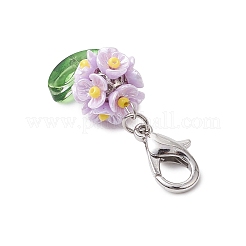 Resin & Glass Beaded Pendant Decorations&nbsp;HJEW-MZ00169