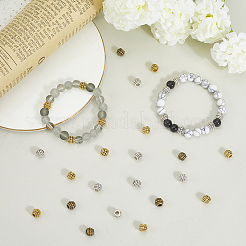 150Pcs 3 Colors Tibetan Silver Beads&nbsp;TIBEB-PA0001-01