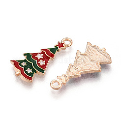 Christmas Theme Alloy Enamel Pendants&nbsp;ENAM-N056-403B