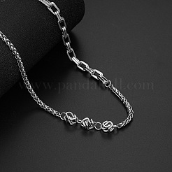 304 Stainless Steel Mixed Chain Necklaces for Women Men&nbsp;WGF6235-01