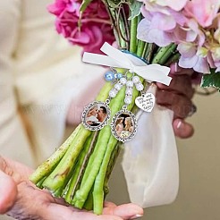 DIY Flower Alloy Pendants Kits&nbsp;PALLOY-HY00072