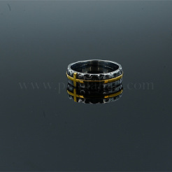 Retro 304 Stainless Steel Cross Finger Rings&nbsp;WG707A1-02