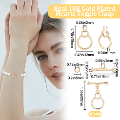 10 Sets Brass Toggle Clasps&nbsp;KK-BBC0007-92