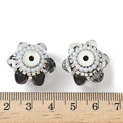 Sparkling Acrylic Rhinestone Beads&nbsp;CLAY-NH0003-01S-02