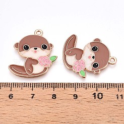 Alloy Enamel Pendants&nbsp;ENAM-T022-02E-02