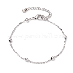 304 Stainless Steel Curb Chains Bracelets&nbsp;BJEW-JB11506