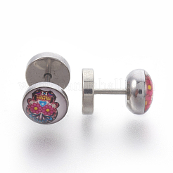 Tarnish Resistant 304 Stainless Steel Screw Fit Ear Gauges&nbsp;EJEW-L207-P