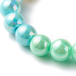 Opaque Acrylic Beads Stretch Bracelet Sets for Kids&nbsp;BJEW-JB06405
