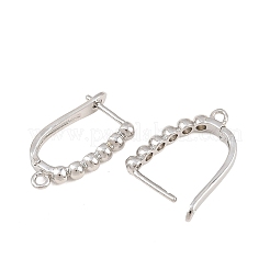 Brass Hoop Earring Findings&nbsp;KK-CBA5558-04P