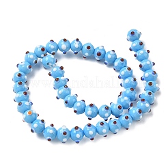 Handmade Bumpy Lampwork Beads Strands&nbsp;LA-CBA05D6-01