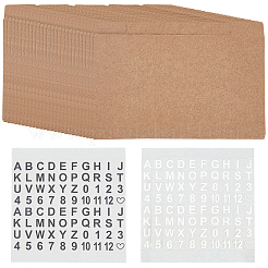 25 Sheets Rectangle Paper Binder Dividers&nbsp;AJEW-CP0009-51