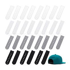 40Pcs 4 Colors Plastic Snapback Strap with 7 Holes&nbsp;FIND-PH0027-58