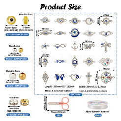 DIY Evil Eye Bracelet Making Kit&nbsp;DIY-TA0004-41