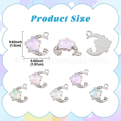 15Pcs 5 Colors Alloy Pendants&nbsp;FIND-YW0017-89